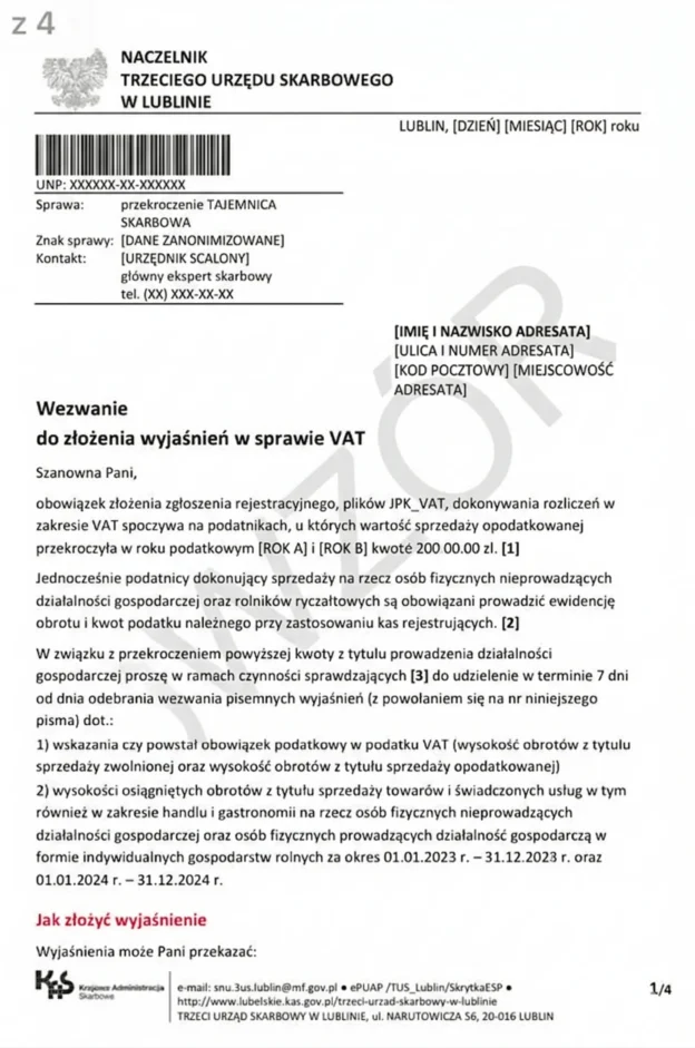 Wezwanie w sprawie limitu VAT — co powinien wiedzieć lekarz?